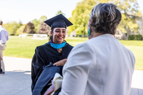 Connecticut College’s 108th Commencement Sunday, May 17, 2026 on Tempel Green.  (Connecticut College photos by Brenda De Los Santos)