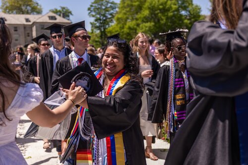 Connecticut College’s 108th Commencement Sunday, May 17, 2026 on Tempel Green.  (Connecticut College photos by Brenda De Los Santos)