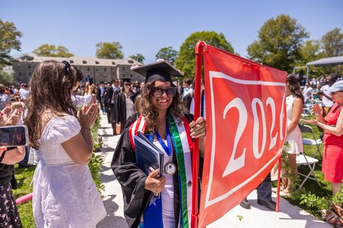 Connecticut College’s 108th Commencement Sunday, May 17, 2026 on Tempel Green.  (Connecticut College photos by Brenda De Los Santos)