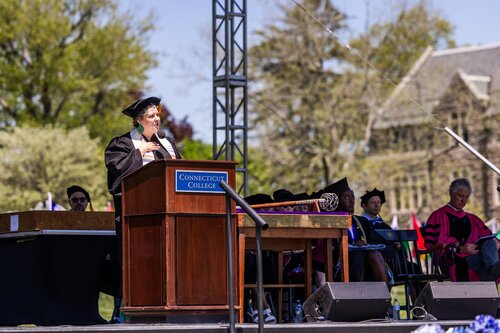 Connecticut College’s 108th Commencement Sunday, May 17, 2026 on Tempel Green.  (Connecticut College photos by Brenda De Los Santos)