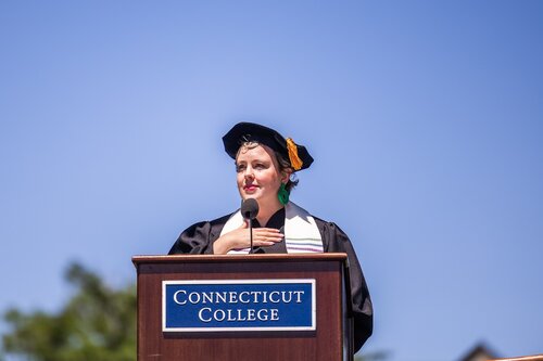 Connecticut College’s 108th Commencement Sunday, May 17, 2026 on Tempel Green.  (Connecticut College photos by Brenda De Los Santos)