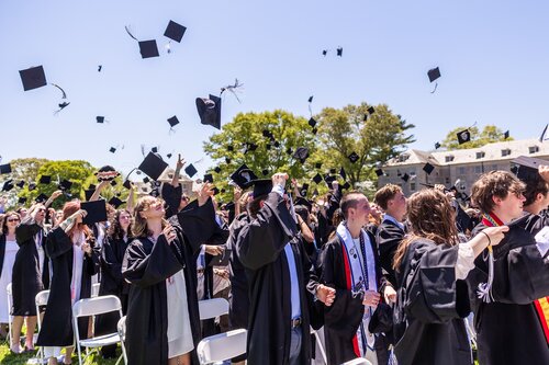 Connecticut College’s 108th Commencement Sunday, May 17, 2026 on Tempel Green.  (Connecticut College photos by Brenda De Los Santos)