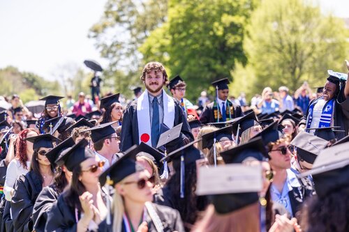 Connecticut College’s 108th Commencement Sunday, May 17, 2026 on Tempel Green.  (Connecticut College photos by Brenda De Los Santos)