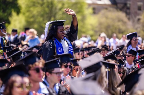 Connecticut College’s 108th Commencement Sunday, May 17, 2026 on Tempel Green.  (Connecticut College photos by Brenda De Los Santos)