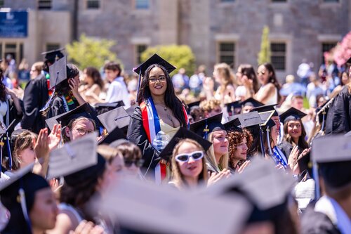 Connecticut College’s 108th Commencement Sunday, May 17, 2026 on Tempel Green.  (Connecticut College photos by Brenda De Los Santos)