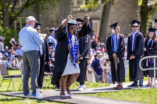 Connecticut College’s 108th Commencement Sunday, May 17, 2026 on Tempel Green.  (Connecticut College photos by Brenda De Los Santos)
