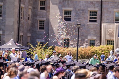 Connecticut College’s 108th Commencement Sunday, May 17, 2026 on Tempel Green.  (Connecticut College photos by Brenda De Los Santos)