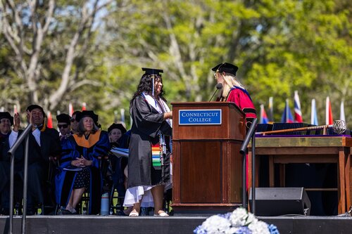 Connecticut College’s 108th Commencement Sunday, May 17, 2026 on Tempel Green.  (Connecticut College photos by Brenda De Los Santos)