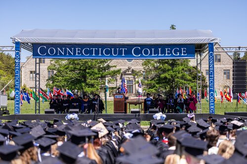 Connecticut College’s 108th Commencement Sunday, May 17, 2026 on Tempel Green.  (Connecticut College photos by Brenda De Los Santos)