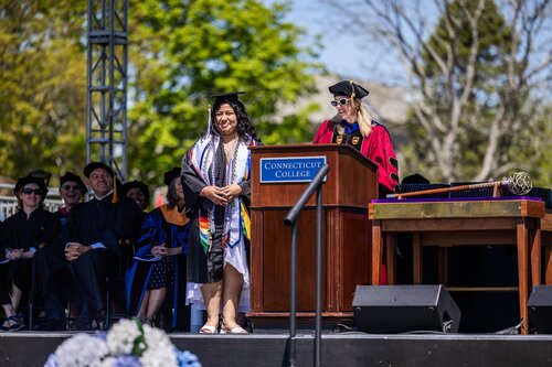 Connecticut College’s 108th Commencement Sunday, May 17, 2026 on Tempel Green.  (Connecticut College photos by Brenda De Los Santos)