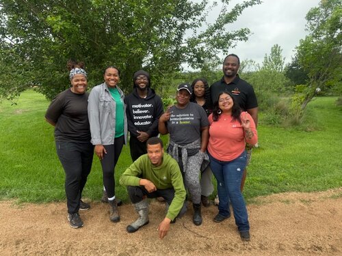 AAYHF was honored to partner with Casa de Miel, giving back through hands‑on service in one of their beautiful garden spaces, honoring the land and the people it nourishes.