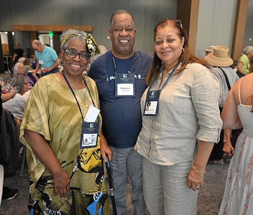 Alumni celebrating the 50th class reunion, or greater, gather for the Sykes Society Luncheon Friday, May 29, 2026 in the Susan E. Lynch 1962 Room. (Connecticut College photos by Sean D. Elliot)