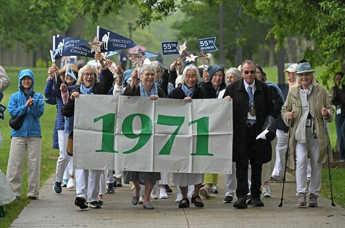 Parade of Classes, at 2026 Reunion Saturday, May 30, 2026 at Harkness Chapel. (Connecticut College photos by Sean D. Elliot)
