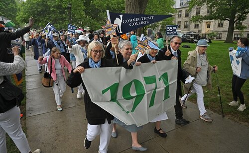 Parade of Classes, at 2026 Reunion Saturday, May 30, 2026 at Harkness Chapel. (Connecticut College photos by Sean D. Elliot)