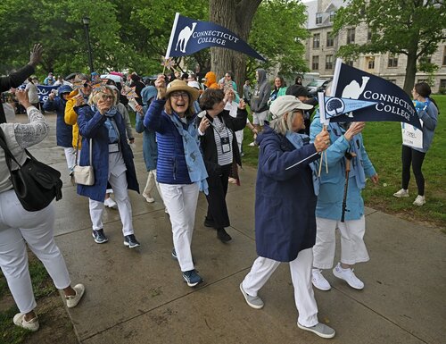 Parade of Classes, at 2026 Reunion Saturday, May 30, 2026 at Harkness Chapel. (Connecticut College photos by Sean D. Elliot)