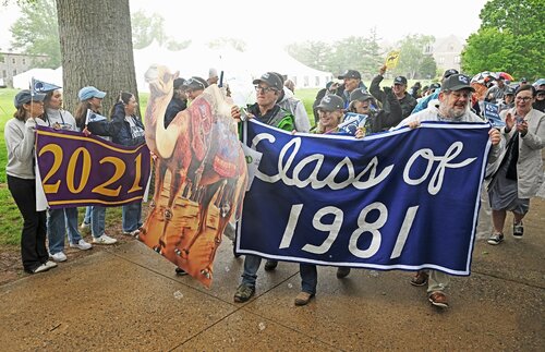 Parade of Classes, at 2026 Reunion Saturday, May 30, 2026 at Harkness Chapel. (Connecticut College photos by Sean D. Elliot)