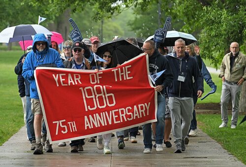 Parade of Classes, at 2026 Reunion Saturday, May 30, 2026 at Harkness Chapel. (Connecticut College photos by Sean D. Elliot)
