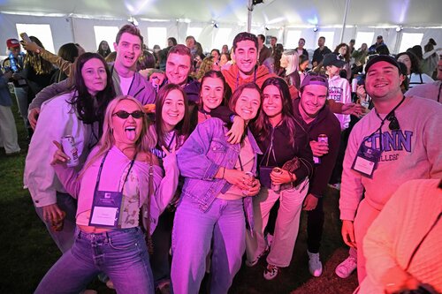 Floralia: The Encore, or Re-Flo, with Wicked Peach at 2026 Reunion Saturday, May 30, 2026 on Tempel Green. (Connecticut College photos by Sean D. Elliot)