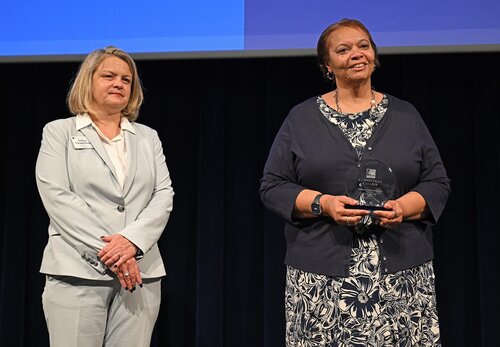 Legacy and Laurels at Reunion 2026 Saturday, May 30, 2026 at the Athey Center at Palmer Auditorium. The awards presented included; the Mach Arom ’89 Award to Zachary Larson ’16, the Agnes Berkeley Leahy Award Robert Shea ’91 P’26, the Harriet Buescher Lawrence ’34 Prize to Emily Callahan Hazelwood ’11, the Mary Ash Lazarus ’71 Goss Award to Mario An-Ming Sze Truxes ’71, the Alumni Tribute Award to Kenneth Kabel ’76 P’12, and the the Unity Award Veronica Venture ’86. (Connecticut College photos by Sean D. Elliot)