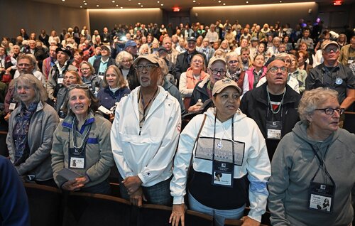 Legacy and Laurels at Reunion 2026 Saturday, May 30, 2026 at the Athey Center at Palmer Auditorium. The awards presented included; the Mach Arom ’89 Award to Zachary Larson ’16, the Agnes Berkeley Leahy Award Robert Shea ’91 P’26, the Harriet Buescher Lawrence ’34 Prize to Emily Callahan Hazelwood ’11, the Mary Ash Lazarus ’71 Goss Award to Mario An-Ming Sze Truxes ’71, the Alumni Tribute Award to Kenneth Kabel ’76 P’12, and the the Unity Award Veronica Venture ’86. (Connecticut College photos by Sean D. Elliot)