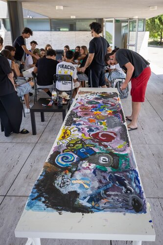 Coletivo Triciclo (Pinturas). Gabinete de Apoio Psicológico e Aconselhamento Vocacional, GAPAV