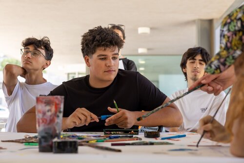 Coletivo Triciclo (Pinturas). Gabinete de Apoio Psicológico e Aconselhamento Vocacional, GAPAV