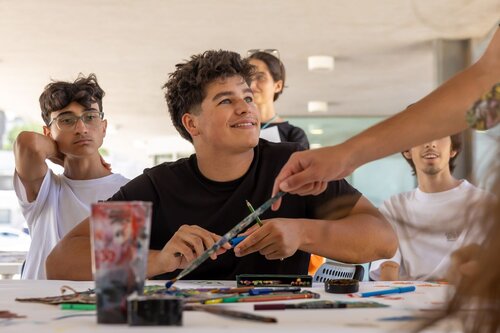 Coletivo Triciclo (Pinturas). Gabinete de Apoio Psicológico e Aconselhamento Vocacional, GAPAV