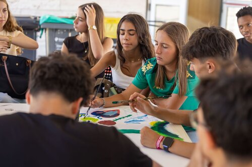 Coletivo Triciclo (Pinturas). Gabinete de Apoio Psicológico e Aconselhamento Vocacional, GAPAV