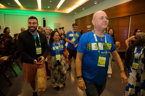 AIDS 2026, the 26th IAS Conference on HIV and AIDS. Rio de Janeiro, Brazil. 
Saturday, 25 July 2026.

Volunteers kick-off meeting. 

© Andréa Testoni / IAS