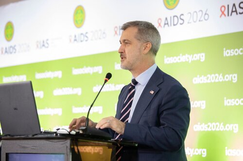 AIDS 2026, the 26th IAS Conference on HIV and AIDS. Rio de Janeiro, Brazil.


Sunday 26 July 2026  
 protest 
In the photo:  US AIDS Coordinator Jeff Graham 


©Felipe Varanda/ IAS

.