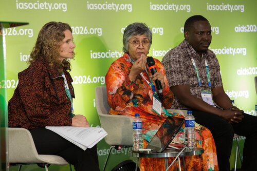 AIDS 2026, the 26th IAS Conference on HIV and AIDS. Rio de Janeiro, Brazil.
Sunday, 26 July 2026.

[PC0105]. HIV prevention science & access.
In the photo: Renee Heffron, Hasina Subedar, Friday Saidi.

©️ Andréa Testoni / IAS