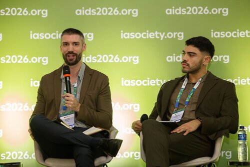 AIDS 2026, the 26th IAS Conference on HIV and AIDS. Rio de Janeiro, Brazil.
Sunday, 26 July 2026.

[PC0101]. HIV prevention science & access
In the photo: Gastón Devisich, Paulo dos Santos

©️ Andréa Testoni / IAS