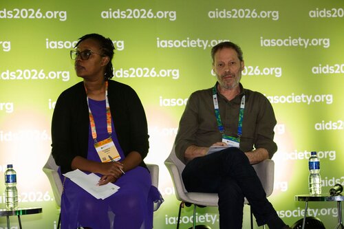 AIDS 2026, the 26th IAS Conference on HIV and AIDS. Rio de Janeiro, Brazil.
Sunday, 26 July 2026.

[PC101]. HIV prevention science & access
In the photo: Elizabeth Irungu, Artur Kalichman.

©️ Andréa Testoni / IAS