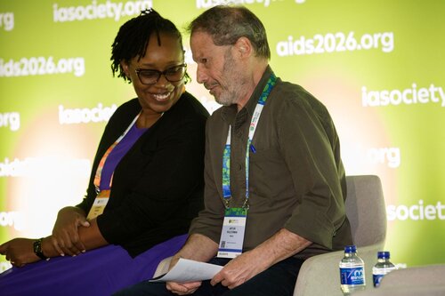 AIDS 2026, the 26th IAS Conference on HIV and AIDS. Rio de Janeiro, Brazil.
Sunday, 26 July 2026

[PC101]. HIV prevention science & access
In the photo: Elizabeth Irungu, Artur Kalichman.

©️ Andréa Testoni / IAS