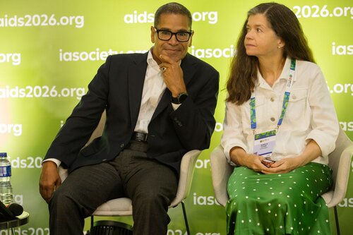 AIDS 2026, the 26th IAS Conference on HIV and AIDS. Rio de Janeiro, Brazil.
Sunday, 26 July 2026

[PC0102]. HIV prevention science & access
In the photo: Max Latailade, Rebeca Plenk

©️ Andréa Testoni / IAS