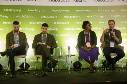 AIDS 2026, the 26th IAS Conference on HIV and AIDS. Rio de Janeiro, Brazil.
Sunday, 26 July 2026

[PC101]. HIV prevention science & access
In the photo: Renne Heffron, Lloyd Mulenga, Ingrid Katz, Gastón Devisich, Paulo dos Santos, Elizabeth Irungu, Artur Kalchman

©️ Andréa Testoni / IAS