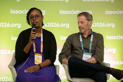 AIDS 2026, the 26th IAS Conference on HIV and AIDS. Rio de Janeiro, Brazil.
Sunday, 26 July 2026

[PC0101]. HIV prevention science & access
In the photo: Elizabeth Irungu, Artur Kalichman

©️ Andréa Testoni / IAS