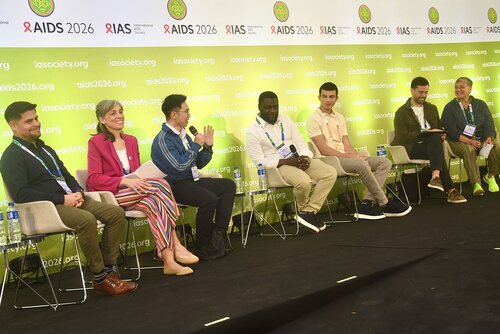 AIDS 2026, the 26th Conference on HIV and AIDS. Rio de Janeiro, Brazil.
Sunday, 26 July 2026.

PC0302. HIV cure without borders: Science, community and Latin America and Caribbean perspectives - Opening and setting the scene.
In the photos: Panel / Krista Dong, Vinicius Francisco da Silva, Alberto Machinda, Jorge Gallardo, Carlo Sacdalan, Natalia Laufer.

© Márcia Moreira / IAS
