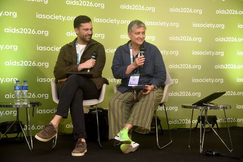 AIDS 2026, the 26th Conference on HIV and AIDS. Rio de Janeiro, Brazil.
Sunday, 26 July 2026.

PC0302. HIV cure without borders: Science, community and Latin America and Caribbean perspectives - Opening and setting the scene.
In the photos: Vinicius Francisco da Silva, Krista Dong.

© Márcia Moreira / IAS