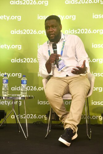 AIDS 2026, the 26th Conference on HIV and AIDS. Rio de Janeiro, Brazil.
Sunday, 26 July 2026.

PC0302. HIV cure without borders: Science, community and Latin America and Caribbean perspectives - Opening and setting the scene.
In the photos: Albert Machinda.

© Márcia Moreira / IAS