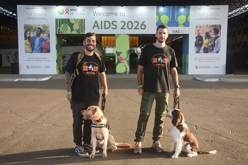 AIDS 2026, the 26th IAS Conference on HIV and AIDS. Rio de Janeiro, Brazil.
Sunday, 26 July 2026.

GENCON. General conference photos.
In the photos: Trained dogs.

© Márcia Moreira / IAS.