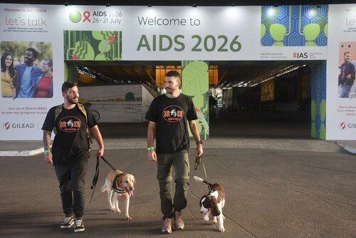 AIDS 2026, the 26th IAS Conference on HIV and AIDS. Rio de Janeiro, Brazil.
Sunday, 26 July 2026.

GENCON. General conference photos.
In the photos: Trained dogs.

© Márcia Moreira / IAS.