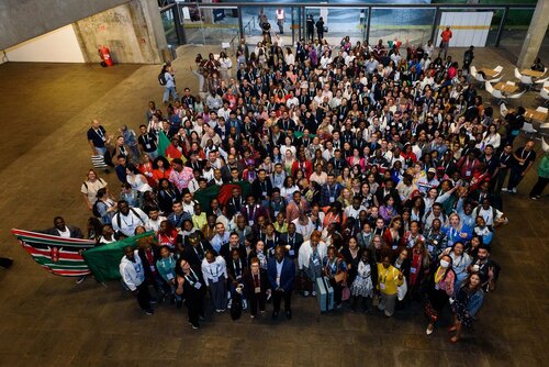 AIDS 2026, the 26th International AIDS Conference. Rio de Janeiro, Brazil.
Sunday, 26 July 2026.

SCHOLWR. Scholarship welcome reception. 
In the photo: Group photo.

©️ Rogério von Krüger / IAS