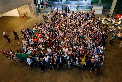 AIDS 2026, the 26th International AIDS Conference. Rio de Janeiro, Brazil.
Sunday, 26 July 2026.

SCHOLWR. Scholarship welcome reception. 
In the photo: Group photo.

©️ Rogério von Krüger / IAS