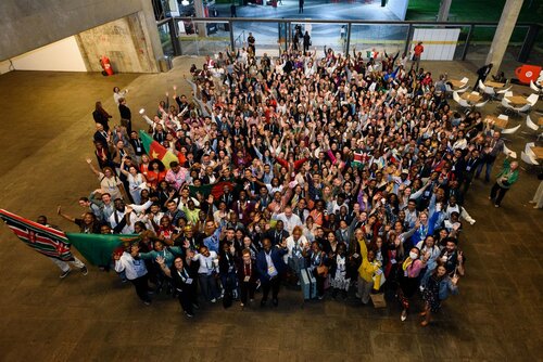 AIDS 2026, the 26th International AIDS Conference. Rio de Janeiro, Brazil.
Sunday, 26 July 2026.

SCHOLWR. Scholarship welcome reception. 
In the photo: Group photo.

©️ Rogério von Krüger / IAS