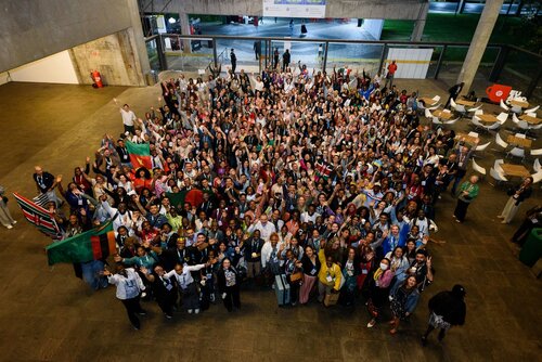 AIDS 2026, the 26th International AIDS Conference. Rio de Janeiro, Brazil.
Sunday, 26 July 2026.

SCHOLWR. Scholarship welcome reception. 
In the photo: Group photo.

©️ Rogério von Krüger / IAS