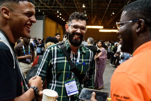 AIDS 2026, the 26th International AIDS Conference. Rio de Janeiro, Brazil.
Sunday, 26 July 2026.

SCHOLWR. Scholarship welcome reception. 
In the photo: Delegates.

©️ Rogério von Krüger / IAS