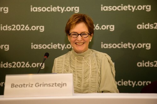 AIDS 2026, the 26th International AIDS Conference. Rio de Janeiro, Brazil.
Monday, 27 July 2026

PRESS01. Opening press conference
In the photo: Beatriz Grisntejn

©️ Andréa Testoni / IAS