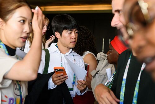 AIDS 2026, the 26th International AIDS Conference. Rio de Janeiro, Brazil.
Monday, 27 July 2026.

YLPKO. Young Leaders Programme Kick-off.
In the photo: Candid photos of Young Leaders interacting.

©️ Rogério von Krüger / IAS