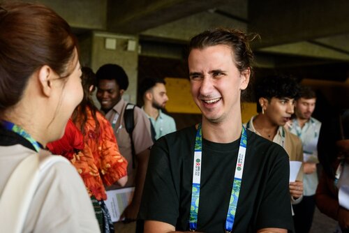 AIDS 2026, the 26th International AIDS Conference. Rio de Janeiro, Brazil.
Monday, 27 July 2026.

YLPKO. Young Leaders Programme Kick-off.
In the photo: Candid photos of Young Leaders interacting.

©️ Rogério von Krüger / IAS